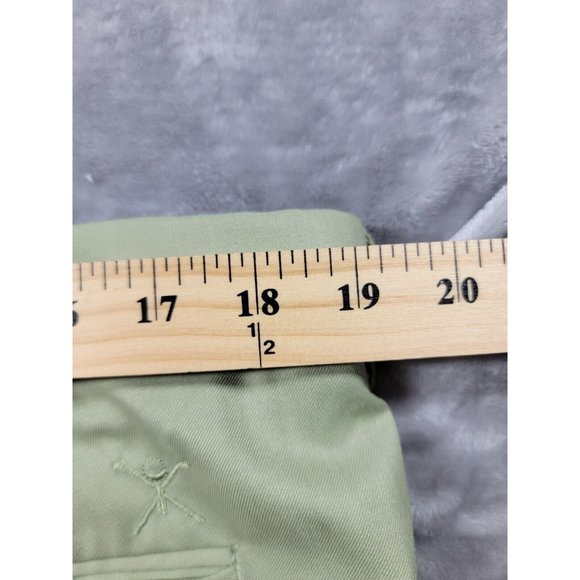 Boccacio Golf Mens Golf Shorts Size 38 sage green Pleated, Pockets - Picture 5 of 8